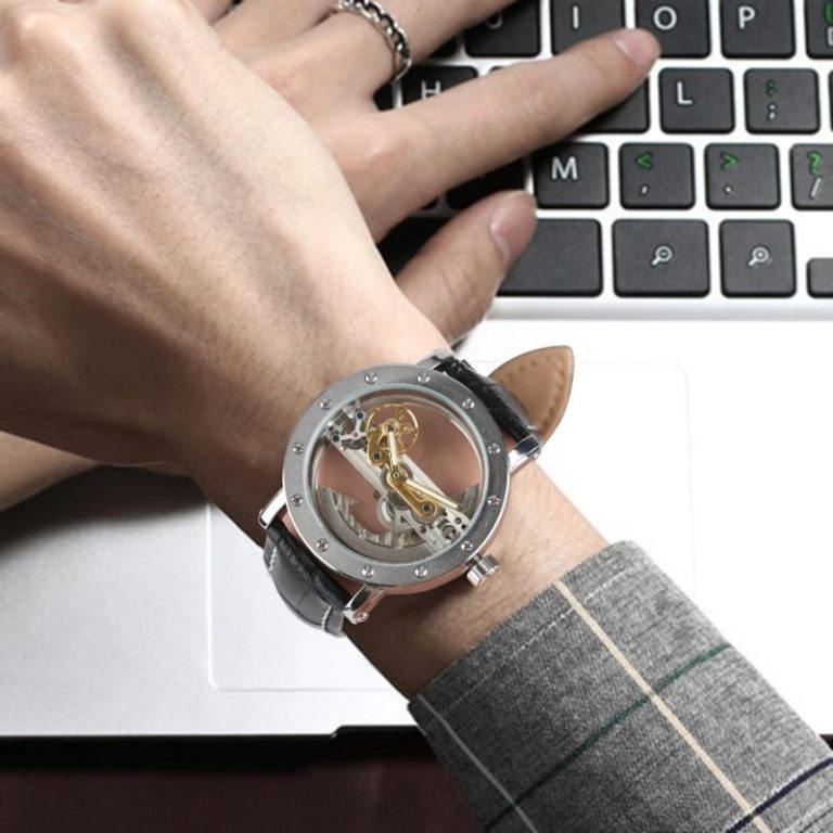 Alternative view of Transparant skelet horloge heren