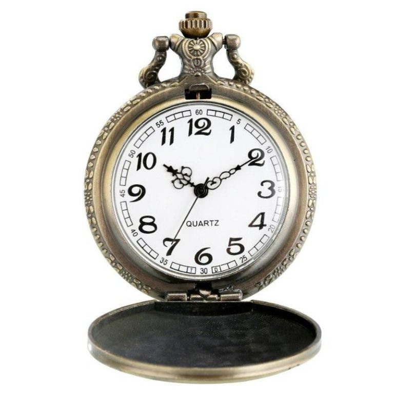 Alternative view of Steampunk zakhorloge met uil