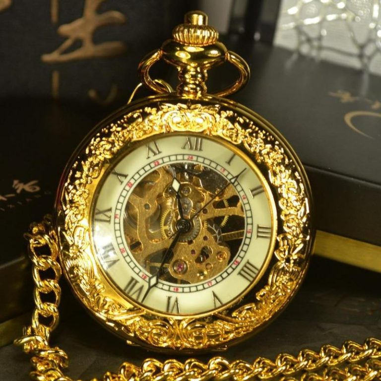 Savonnette gouden zakhorloge