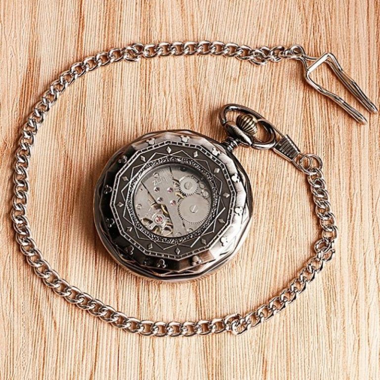 Alternative view of Savonnette steampunk zakhorloge dames