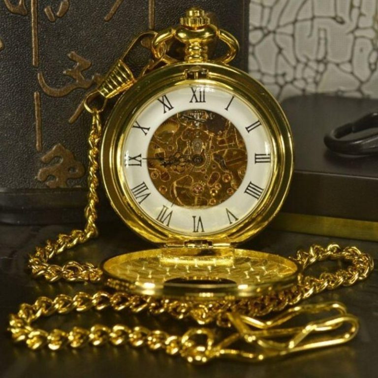 Alternative view of Steampunk zakhorloge dubbelzijdig