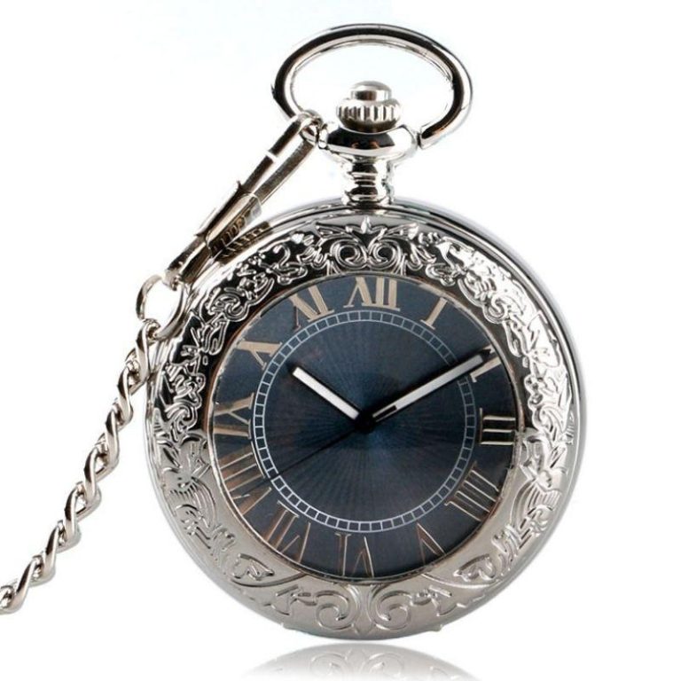 Steampunk zakhorloge half hunter